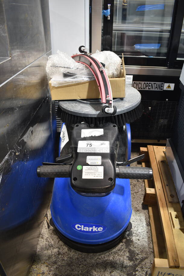 BRAND NEW SCRATCH AND DENT! Clark 804CLARKE380B 15B 15" AGM Cordless Walk Behind Disc Floor Scrubber - 3.5 Gallon. 115 Volts, 1 Phase. Cannot Test Due To Missing Power Cord - Image 2 of 10