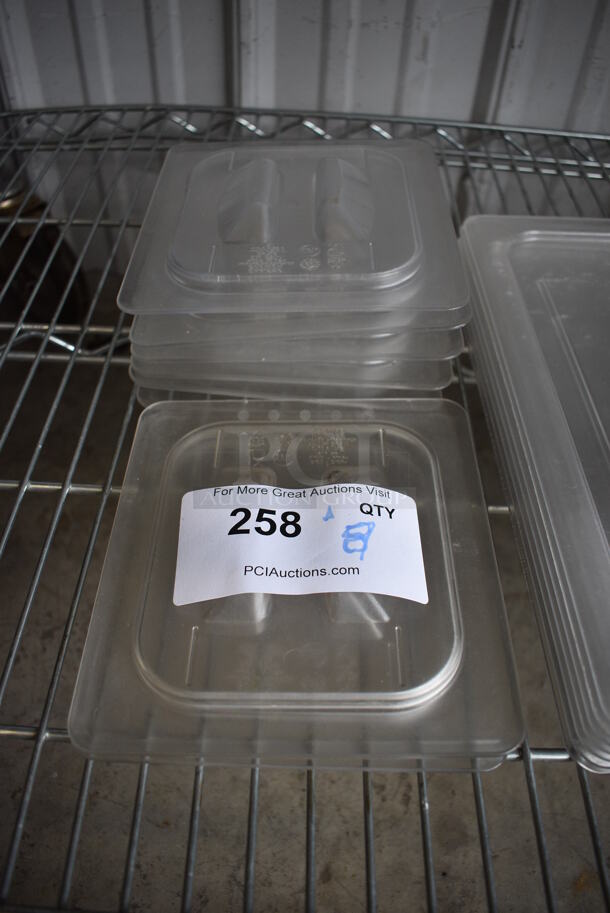 ALL ONE MONEY! Lot of 8 Poly 1/6 Size Drop In Bin Lids! - Image 1 of 2