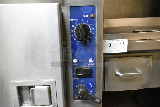 Cleveland Gemini 10 Stainless Steel Commercial Floor Style 2 Deck Steam Cabinet. This Unit Was In Working Condition When the Restaurant Closed. (kitchen) - Image 6 of 8