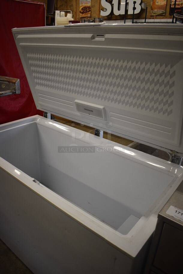 Frigidaire Metal Floor Style Chest Freezer. 56x29x32.5. Tested and Working! - Image 4 of 5