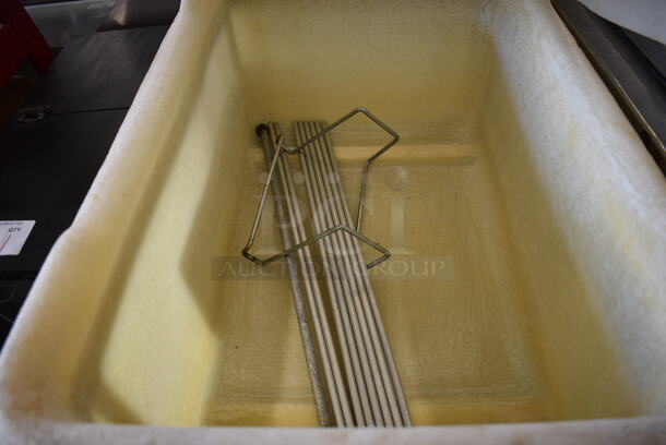 Metal Commercial Cart w/ White Poly Ingredient Bin on Commercial Casters. 20x31x36.5 - Image 6 of 6