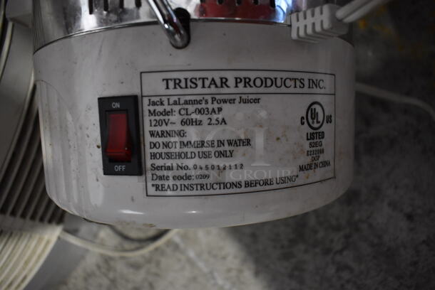 Tristar CL-003AP Countertop Juicer. 120 Volts, 1 Phase. 8.5x12x15. Tested and Does Not Power On - Image 7 of 7