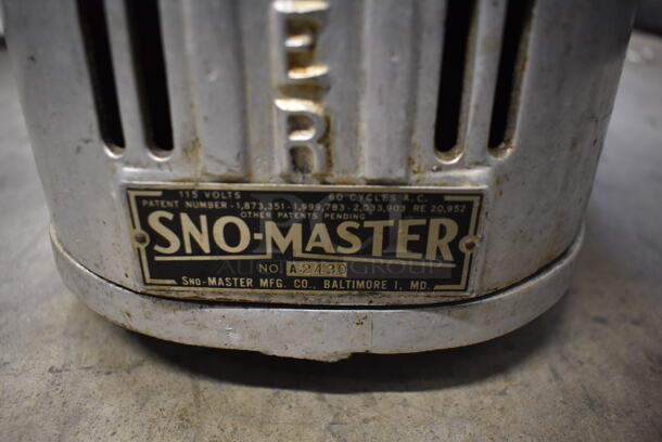 Sno-Master A-2430 Commercial Stainless Steel Electric Countertop Snow Cone Maker. 115V. Tested and Working! - Image 5 of 5