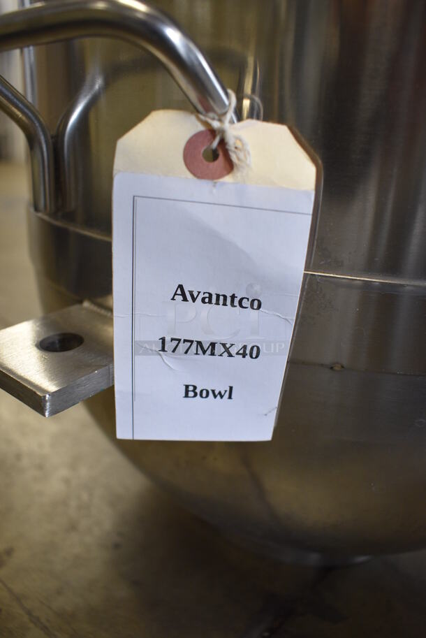 Avantco 177MX40 Stainless Steel Commercial 40 Quart Mixing Bowl. 20.5x16.5x15.5 - Image 5 of 6