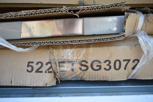 2 BRAND NEW SCRATCH AND DENT! Steelton 522ETSG3072 30" x 72" 18 Gauge 430 Stainless Steel Work Table with Undershelf. 2 Times Your Bid! May Be Missing Pieces. - Image 2 of 3