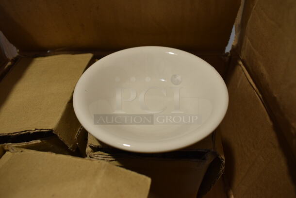 18 BRAND NEW IN BOX! Tuxton White Ceramic Bowls. 4.75x4.75x1. 18 Times Your Bid!