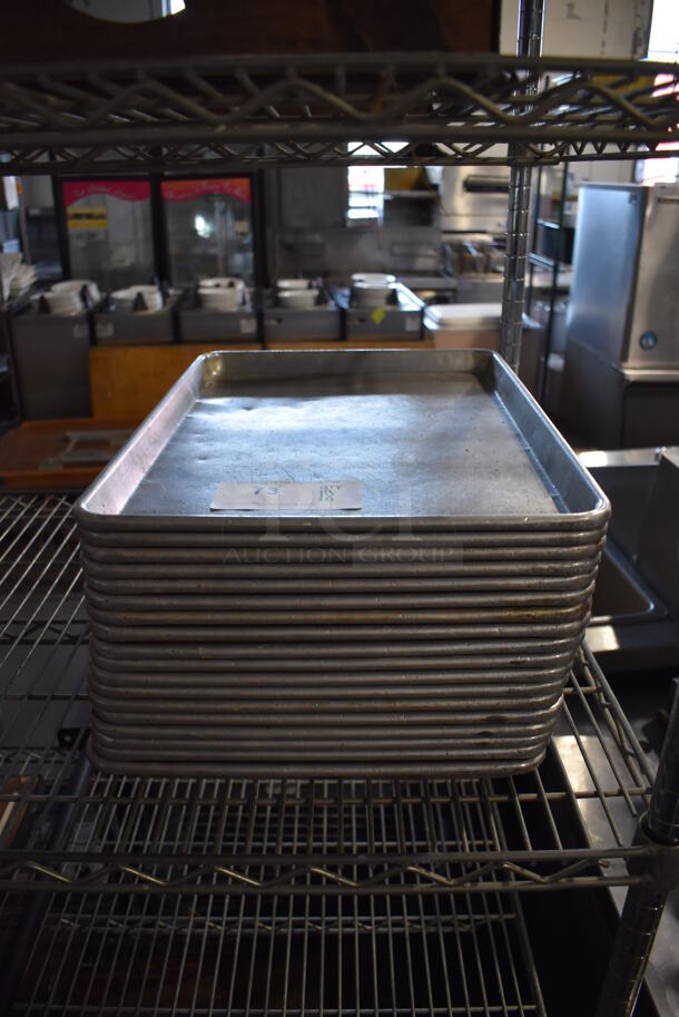 18 Metal Half Size Baking Pans. 13x18x1. 18 Times Your Bid! - Image 2 of 4