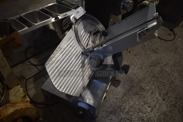 Fleetwood Stainless Steel Commercial Countertop Meat Grinder w/ Blade Sharpener. Tested and Powers On But Parts Do Not Move - Image 2 of 4