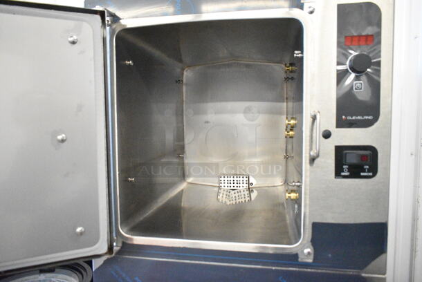 BRAND NEW SCRATCH AND DENT! 2023 Cleveland 24CEA10 SteamCraft Gemini Stainless Steel Commercial 10 Pan Electric Floor Steamer. 208 Volts, 3 Phase.  - Image 6 of 11
