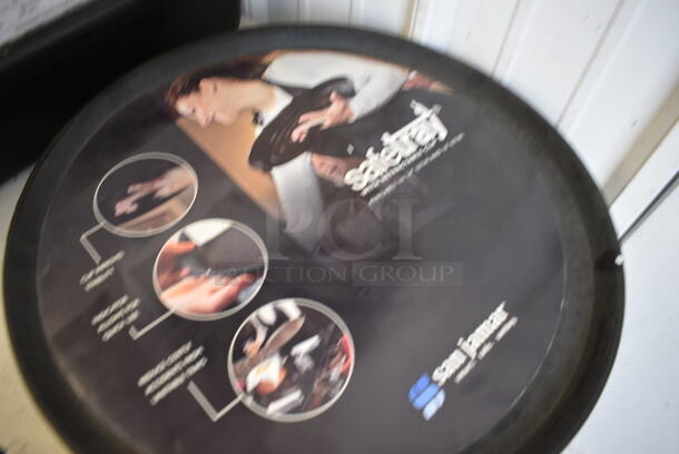 8 Various Round Serving Trays. 14x14x1, 16x16x1. 8 Times Your Bid! - Image 4 of 7
