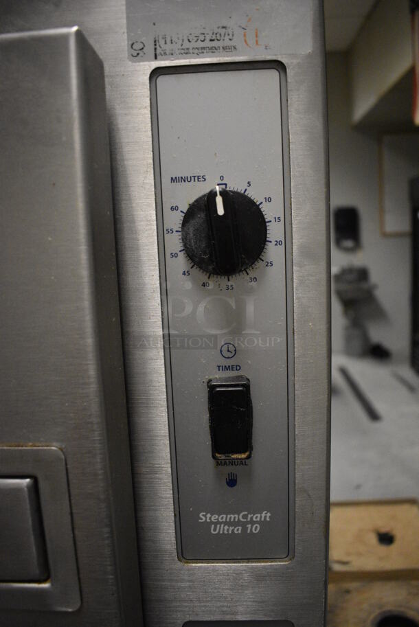 2012 Cleveland 24CGA10 SteamCraft Ultra 10 Stainless Steel Commercial Floor Style Natural Gas Powered 2 Deck Steam Cabinet. 125,000 BTU. 24x37.5x65.5. BUYER MUST REMOVE. Item Was in Working Condition on Last Day of Business. (kitchen) - Image 6 of 9
