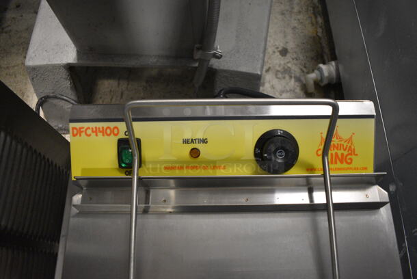 BRAND NEW IN BOX! Carnival King Model DFC4400 Stainless Steel Commercial Countertop Electric Powered Funnel Cake Fryer w/ Basket and Lid. 240 Volts, 1 Phase. 18x24x14.5 - Image 6 of 8