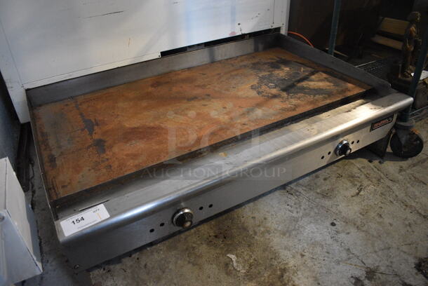 Tri-Star Stainless Steel Commercial Countertop Natural Gas Powered Flat Top Griddle. 48x32.5x13.5 - Image 5 of 5