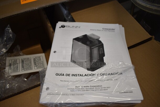 BRAND NEW SCRATCH AND DENT! 2021 Bunn Model CRESCENDO Metal Commercial Countertop Electric Powered Bean To Cup Coffee/Espresso Machine. 120 Volts, 1 Phase. 14x19x31.5. Tested and Working! - Image 9 of 9