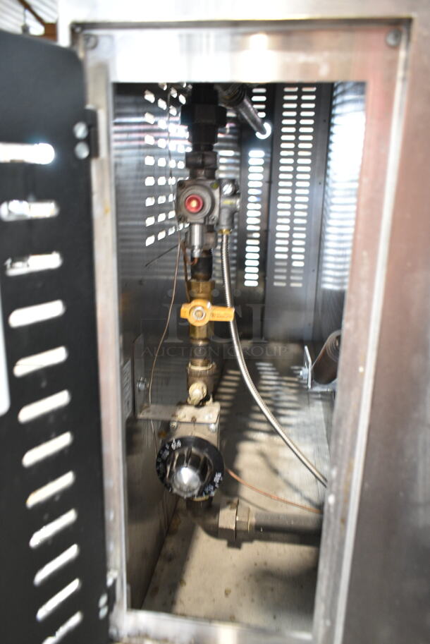 2 Marsal and Sons SD1060 Stainless Steel Commercial Natural Gas Powered Single Deck Pizza Oven on Metal Legs w/ Cooking Stones. 2 Times Your Bid! - Image 8 of 10