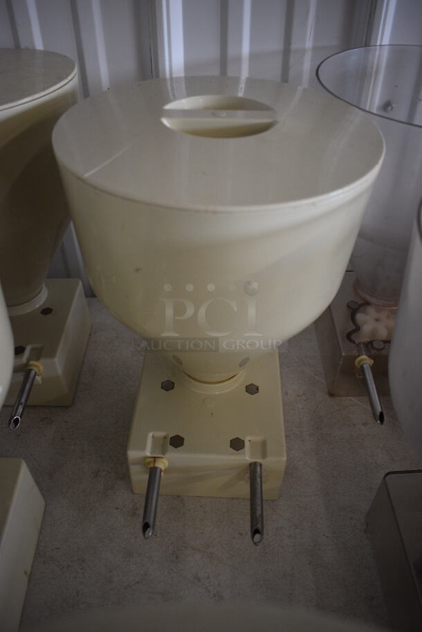 2 Poly Commercial Hoppers For Donut Pastry Filling Machine. Goes GREAT w/ Lot # 9! 9x11x13.5. 2 Times Your Bid!  - Image 4 of 5