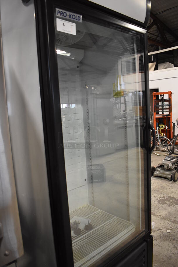 BRAND NEW! Pro-Kold CV16-ULH Metal Commercial Single Door Reach In Freezer Merchandiser w/ Poly Coated Racks. 120 Volts, 1 Phase. 30x28x79. Tested and Working! - Image 3 of 6