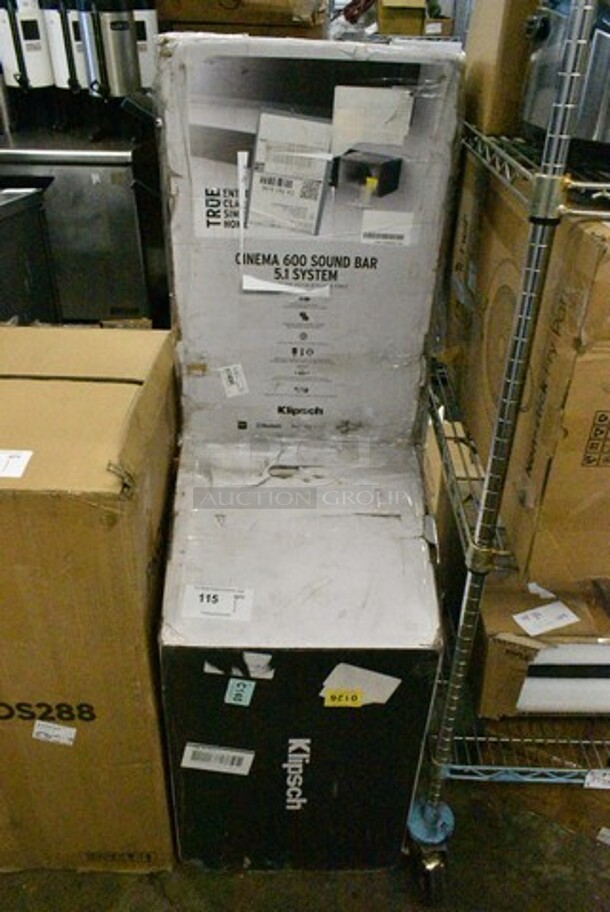 IN ORIGINAL BOX! Klipsch Cinema 600 Sound Bar 5.1 System.  - Image 2 of 6