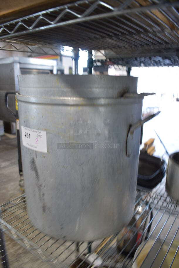 2 Various Metal Stock Pots. Includes 17x13x11.5. 2 Times Your Bid! - Image 2 of 3