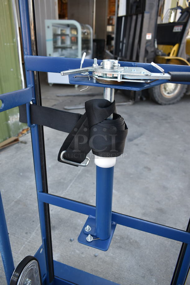 BRAND NEW SCRATCH AND DENT! Lavex 257AP0032 Blue Metal Furniture Dolly / Hand Truck. 750 Pound Capacity. - Image 6 of 10