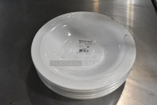 Box of 6 BRAND NEW! Arcoroc White Ceramic Plates - Image 4 of 5