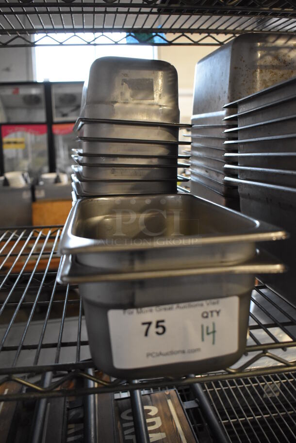 14 Stainless Steel 1/3 Size Drop In Bins. 1/3x4. 14 Times Your Bid! - Image 2 of 3
