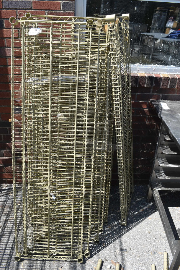 ALL ONE MONEY! Lot of Disassembled Metro Style Shelves - Image 1 of 3