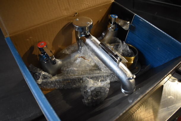 BRAND NEW IN BOX! BK BKSF-WB1 Stainless Steel Faucet w/ Handles - Image 2 of 4
