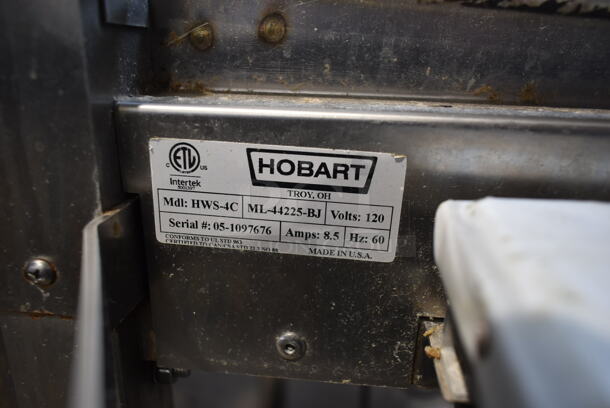 Hobart Model HWS-4C Stainless Steel Commercial Floor Style Wrapping Station w/ Monitor and Hobart Label Dispenser. 120 Volts, 1 Phase. Tested and Working! - Image 5 of 6