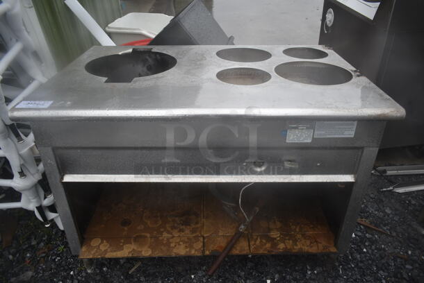 Century Kitchen CSC Stainless Steel Commercial Gas Powered Steam Table w/ Metal Under Shelf.  - Image 1 of 4