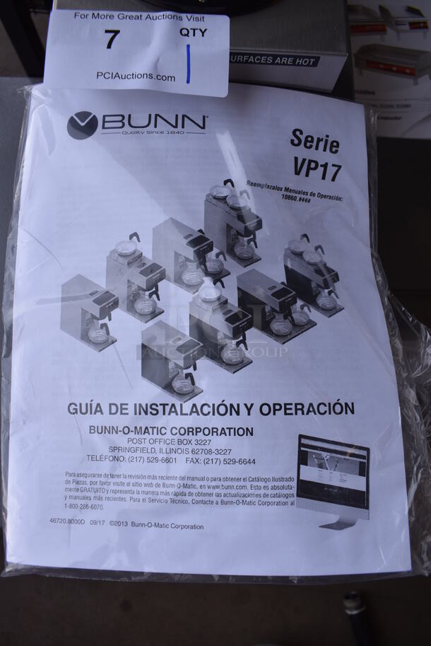 BRAND NEW SCRATCH AND DENT! Bunn VP17-2 Stainless Steel Commercial Countertop Low Profile Pourover 2 Burner Coffee Machine w/ Poly Brew Basket and Pitcher. 120 Volts, 1 Phase. 8x18x19. Tested and Working! - Image 6 of 6