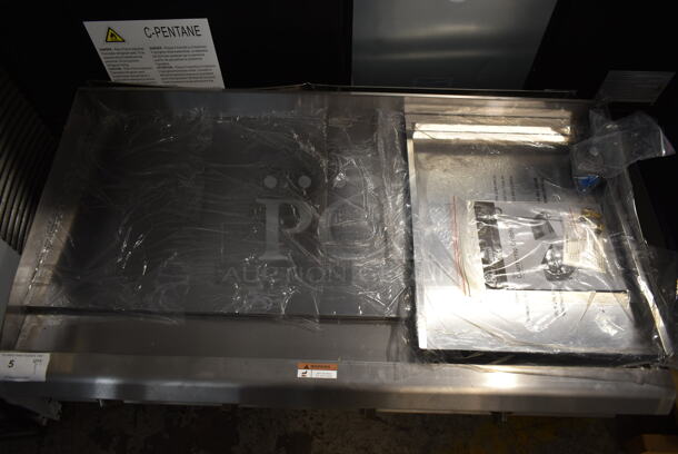 BRAND NEW SCRATCH AND DENT! 2022 Cooking Performance Group 351GMCPG48NL Stainless Steel Commercial Countertop Natural Gas Powered Flat Top Griddle. 120,000 BTU.  - Image 3 of 7