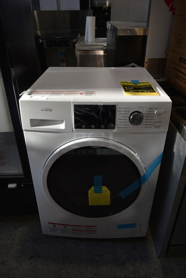 BRAND NEW SCRATCH AND DENT! 2022 KoolMore FLC-3CWH Metal Front Load Washer Dryer Combo. 120 Volts, 1 Phase. - Image 1 of 7