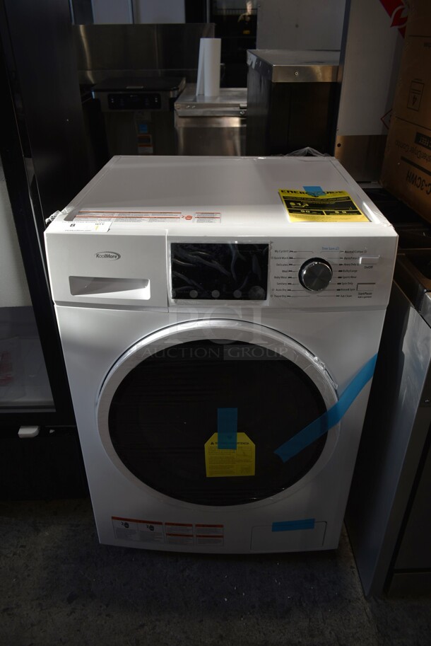 BRAND NEW SCRATCH AND DENT! 2022 KoolMore FLC-3CWH Metal Front Load Washer Dryer Combo. 120 Volts, 1 Phase.