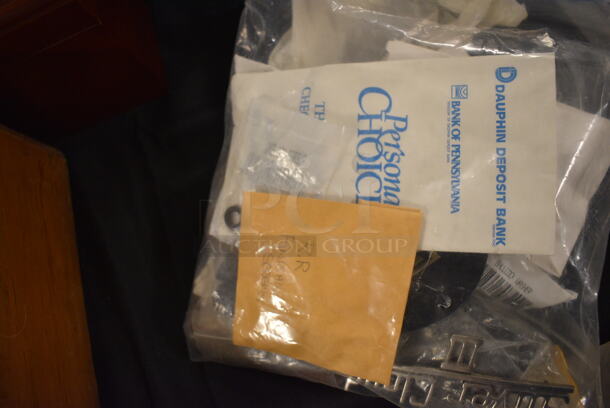 ALL ONE MONEY! Lot of Rolls Royce Items Including Clock, License Plate Cover, Cuff Links, Windshield Wiper Blades, Spirit of Ecstasy Emblem, Flash Light, Aprons, Car Parts and Mini Fuses - Image 12 of 12