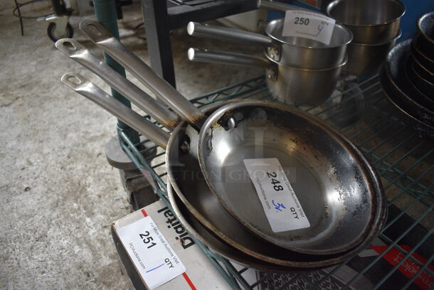 3 Various Metal Skillets. Includes 16x8.5x2. 3 Times Your Bid!