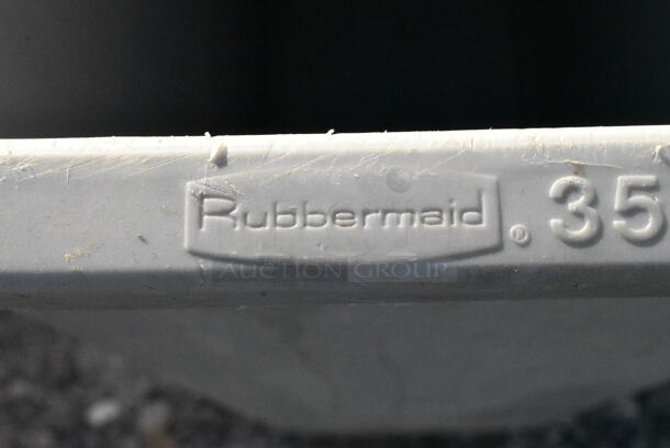 5 Rubbermaid Gray Poly Slim Jim Trash Cans. 5 Times Your Bid! - Image 2 of 2