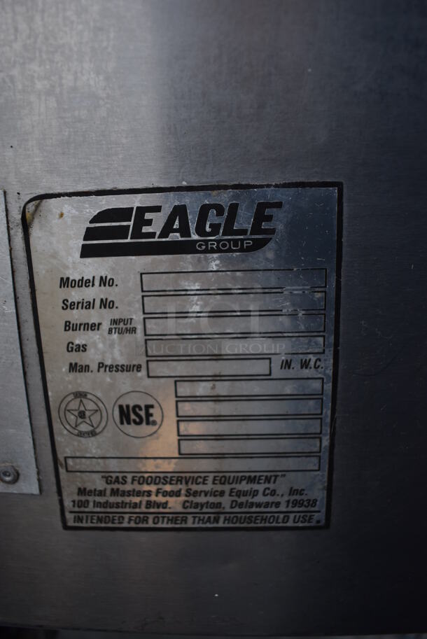 Eagle Stainless Steel Propane Gas Powered Steam Table w/ Metal Under Shelf on Commercial Casters. 63.5x26x39 - Image 5 of 6