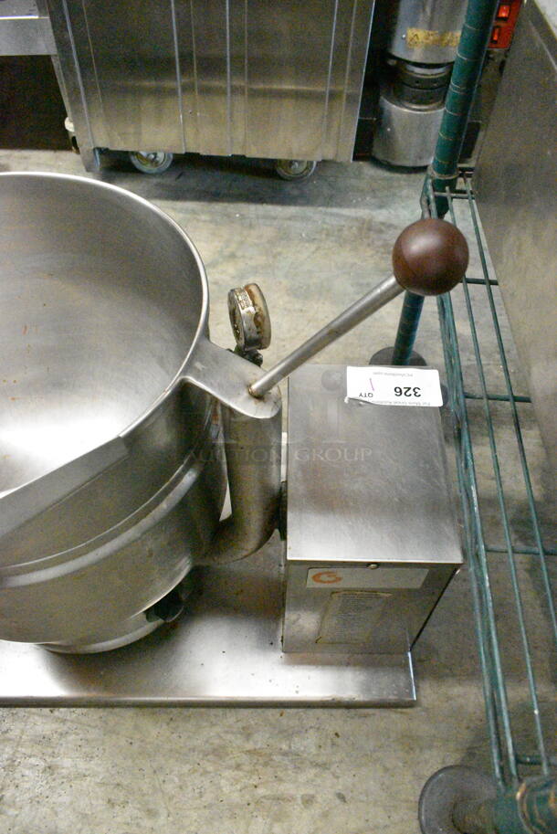 Groen TDB/7-20 Stainless Steel Commercial Countertop Electric Powered 20 Quart Steam Kettle Tilting Kettle. 208 Volts, 3 Phase.  - Image 3 of 12