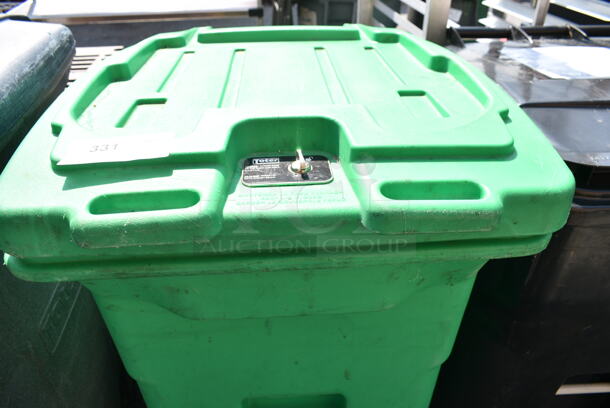 3 Poly Outdoor Trash Cans. 23x33x45, 30x34x46, 26x31x32. 3 Times Your Bid! - Image 12 of 12