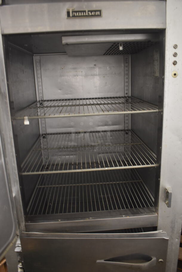 Traulsen Commercial Stainless Steel One Section Cooler With 2 Solid Doors And Steel Shelves. Tested and Working! - Image 4 of 7