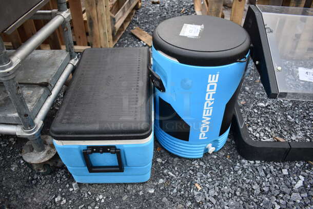 2 Portable Insulated Coolers; Food and Beverage. Includes 15x15x22. 2 Times Your Bid!