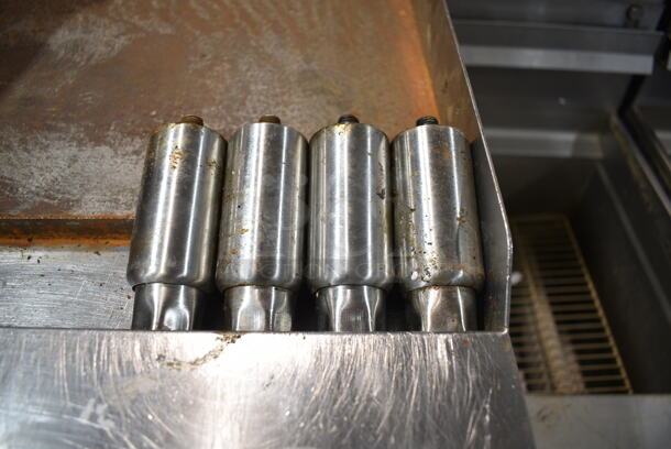 Atosa Stainless Steel Commercial Countertop Natural Gas Powered Flat Top Griddle.  - Image 4 of 6