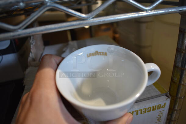 2 Boxes of 6 BRAND NEW LavAzza White Ceramic Mugs. 4.5x3.5x3. 2 Times Your Bid! - Image 3 of 4