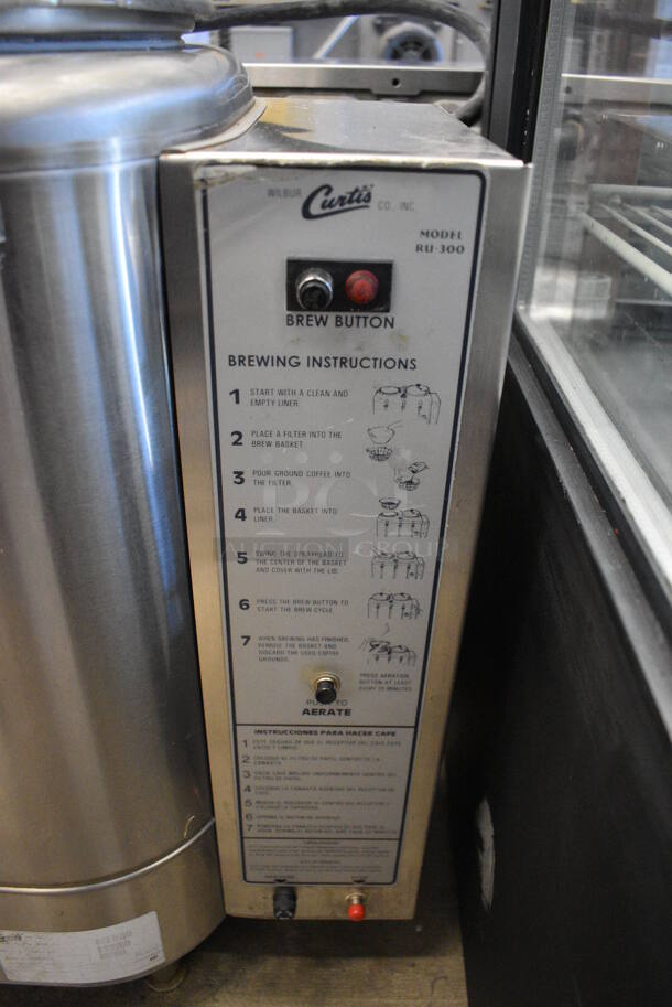 Curtis RU-300-74 Stainless Steel Commercial Countertop Automatic Coffee Urn. 208/220 Volts, 1 Phase. 32x17x29 - Image 4 of 7