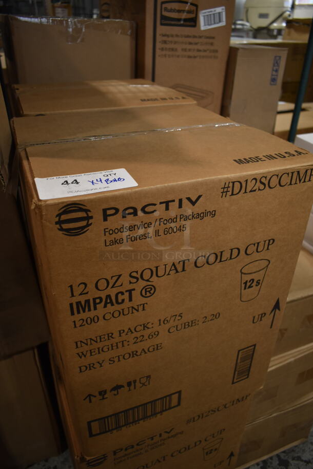 4 Boxes of 1200 BRAND NEW! Pactiv D12SCCIMP Dopaco Impact Paper Cold Cup, 12 oz Squat. 4 Times Your Bid! - Image 3 of 3