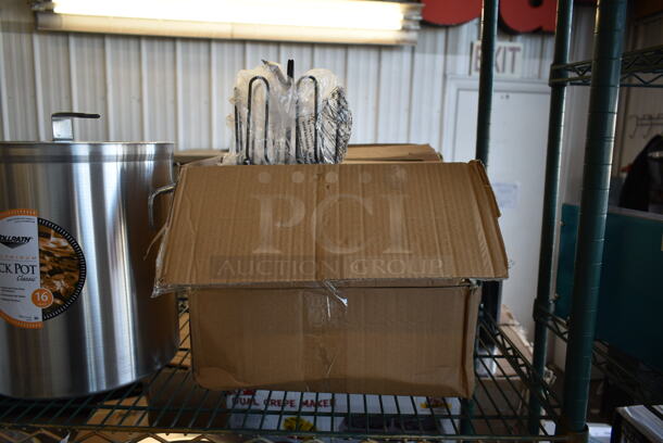 2 Boxes of 12 BRAND NEW IN BOX! TableCraft 597CBK Black Wire Jelly Packet Rack. 2 Times Your Bid! - Image 2 of 6