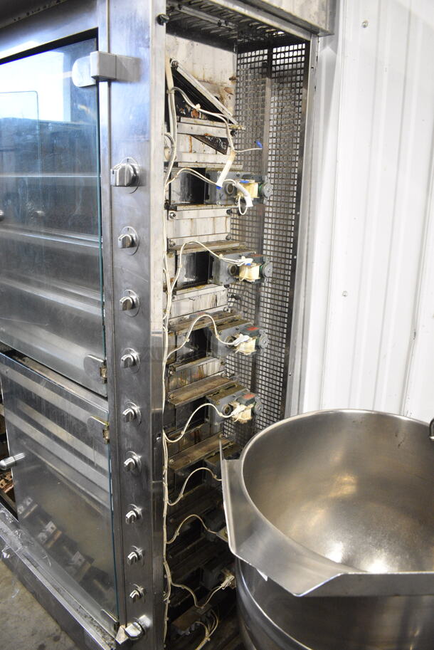 Rotisol 1350.8 Stainless Steel Commercial Floor Style Natural Gas Powered Rotisserie Oven on Commercial Casters. - Image 9 of 11