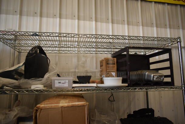 ALL ONE MONEY! Lot of BRAND NEW Oreck Canister Vacuum, Box of 6 Rubbermaid Food Pans, Plastic Drop-In Bins, Egg Slicer, AND MORE!    - Image 1 of 5