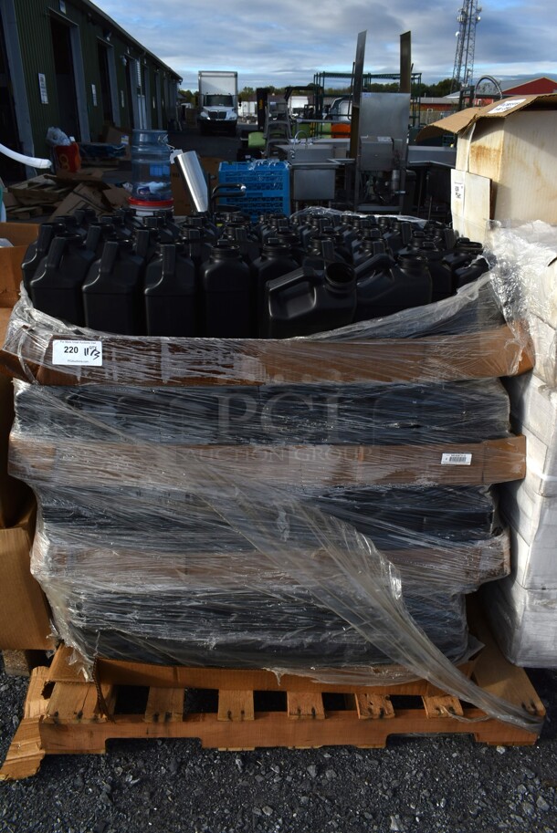 PALLET LOT OF Black Poly Jugs. - Image 1 of 3